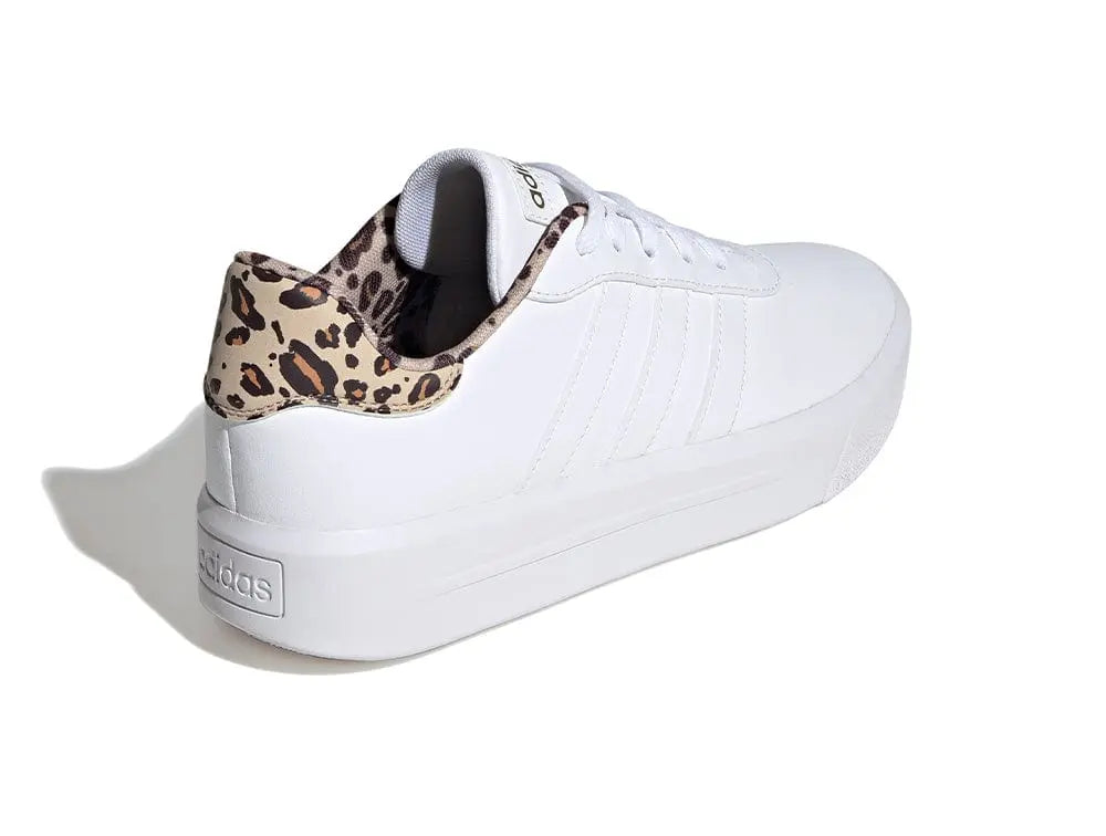 Zapatilla Adidas Court Platform Mujer Blanco - Print