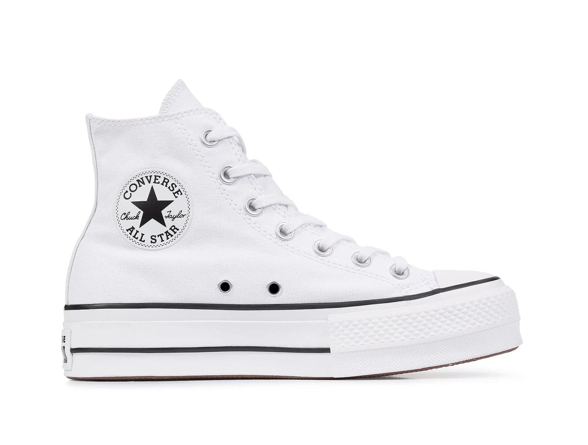 Zapatilla Converse Chuck Taylor Hi Plataforma Mujer Blanco