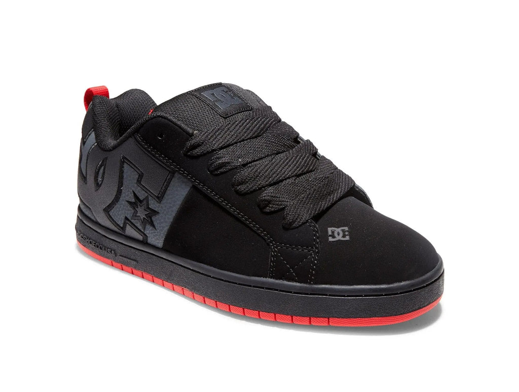 Zapatilla DC Court Graffik Suede Trainers Hombre Negro Rojo