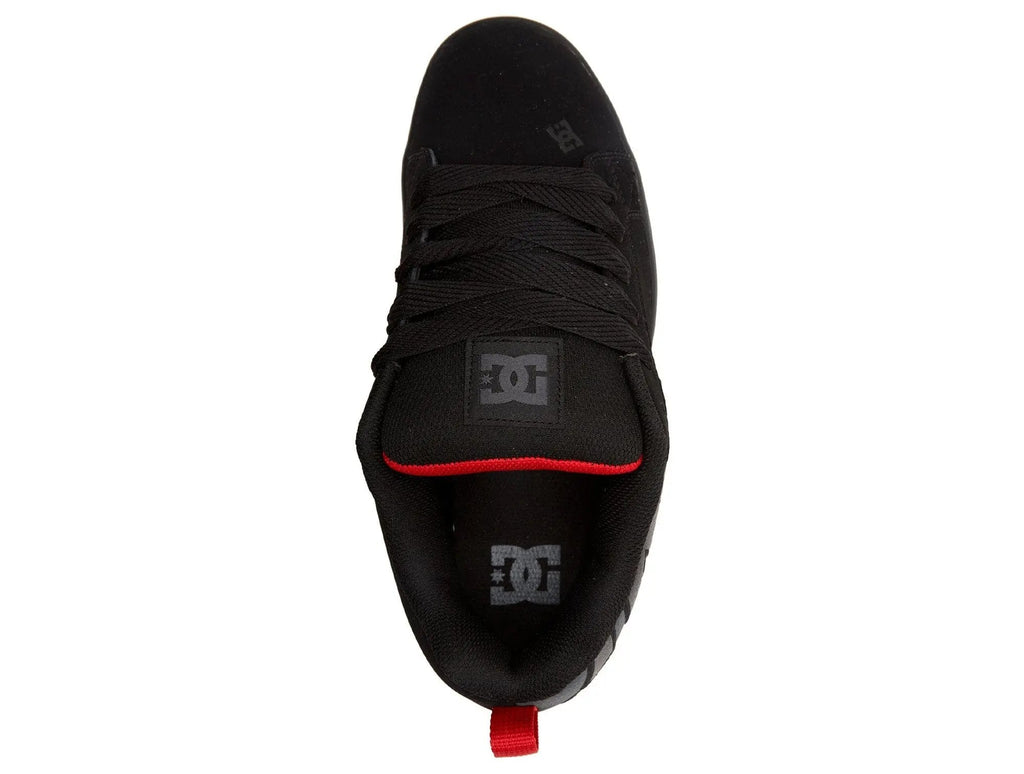 Zapatilla DC Court Graffik Suede Trainers Hombre Negro Rojo