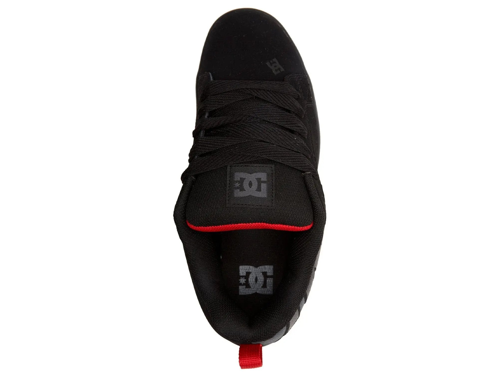 Zapatilla DC Court Graffik Suede Trainers Hombre Negro Rojo