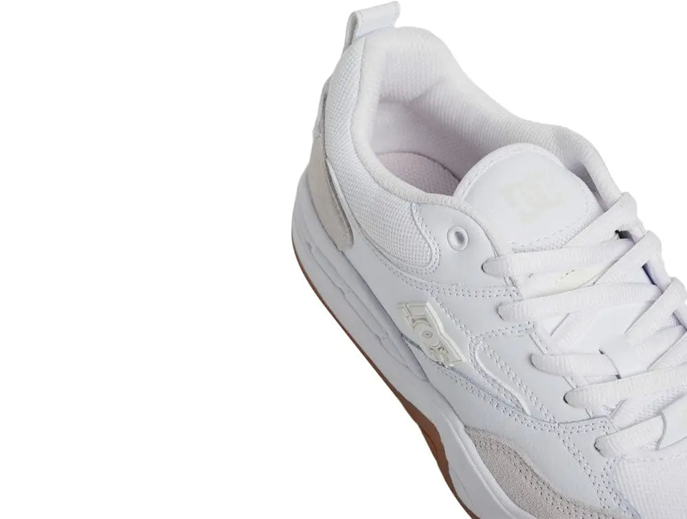 Zapatilla Dc Ascend Lth Hombre Blanco Suela Gum