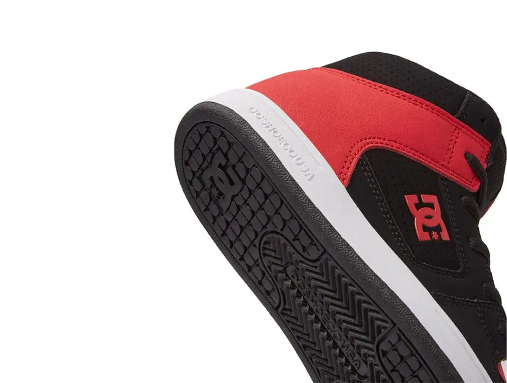Zapatilla Dc Manteca 4 HI Junior Rojo Negro Blanco