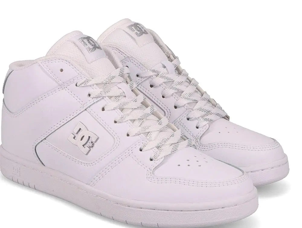 Zapatilla Dc Manteca 4 Mid Mujer Blanco