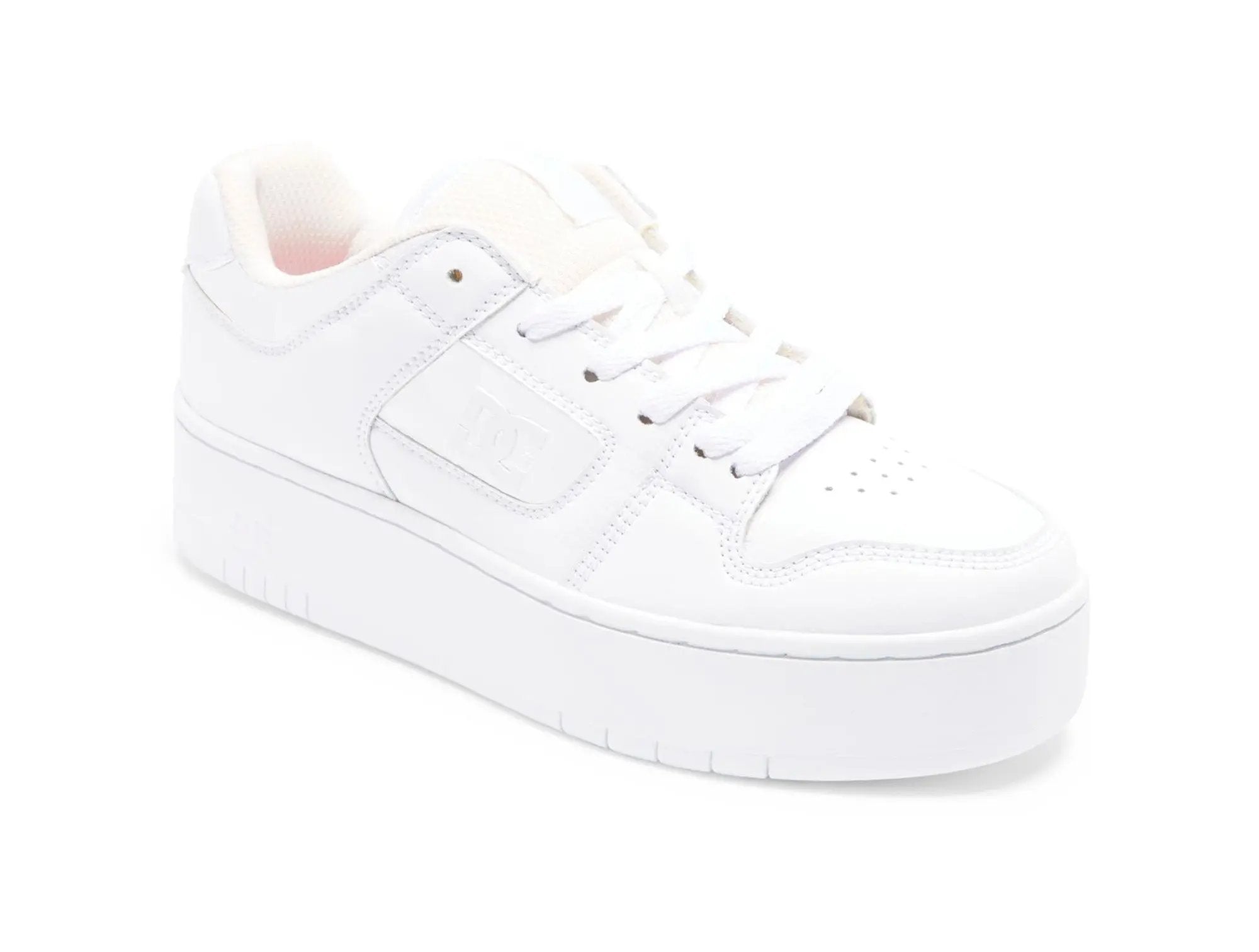 Zapatilla Dc Manteca 4 Plataforma Mujer Mono Blanco