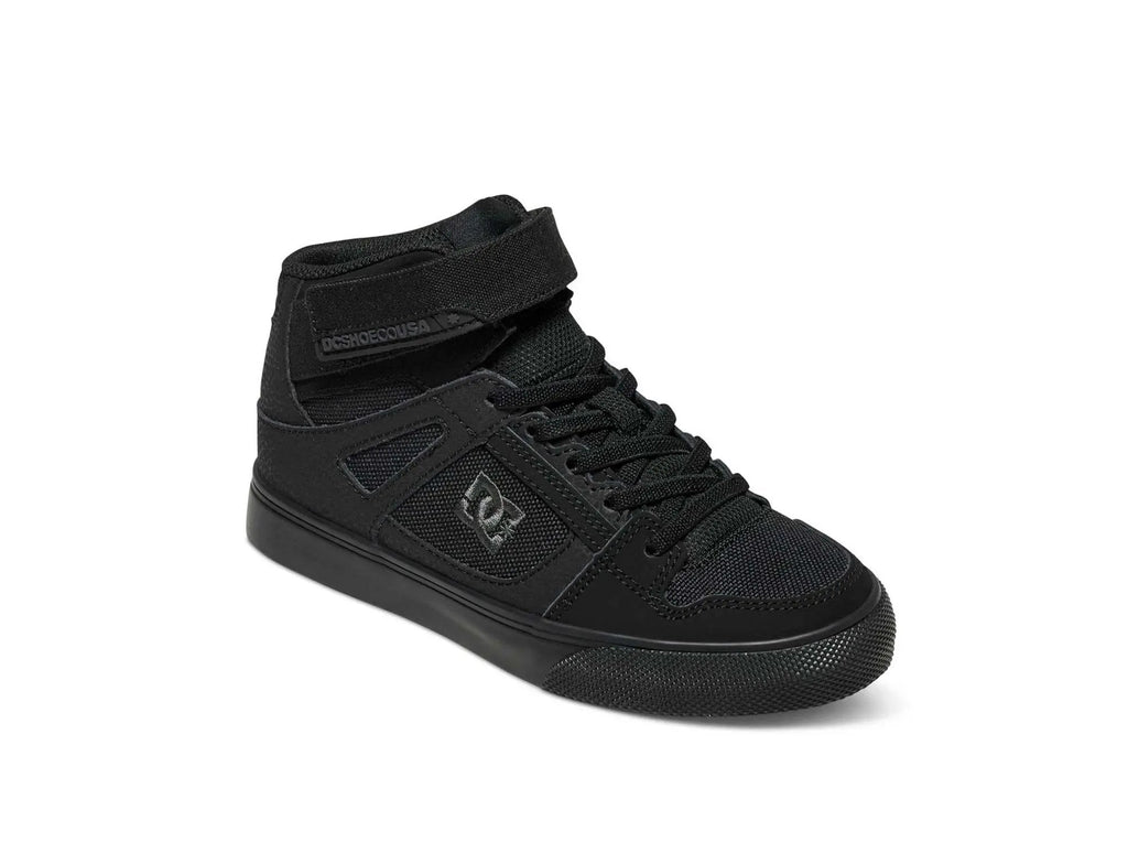 Zapatilla Dc Pure High-Top Cadete Negro