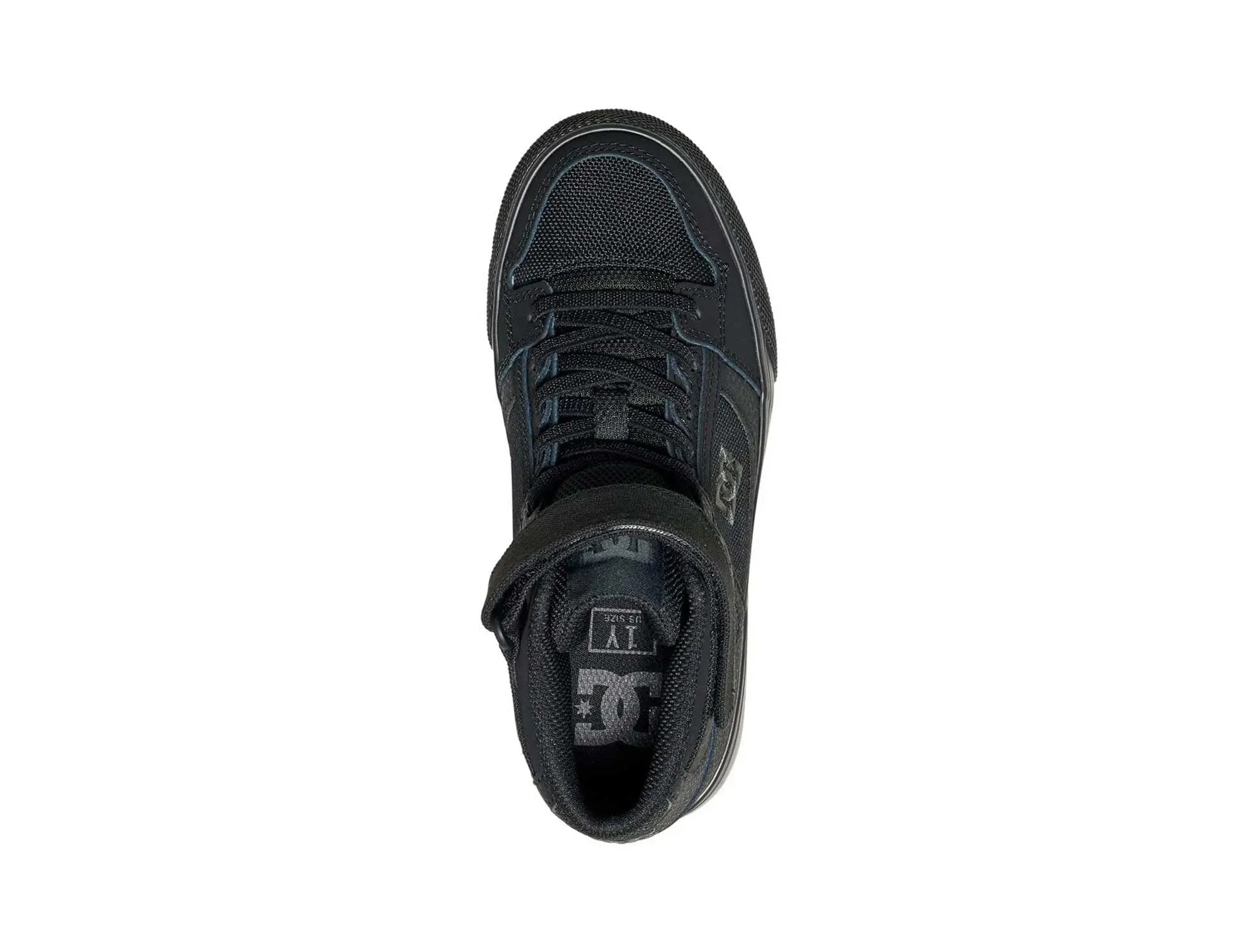 Zapatilla Dc Pure High-Top Cadete Negro
