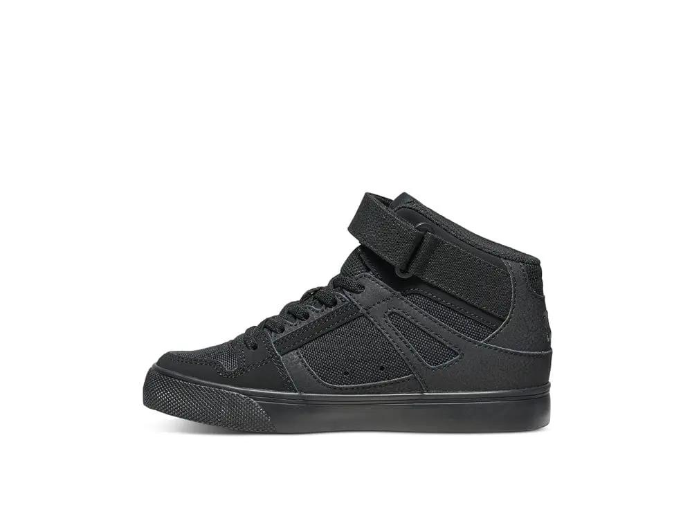 Zapatilla Dc Pure High-Top Junior Mono Negro