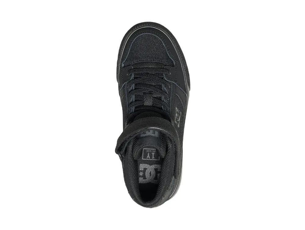 Zapatilla Dc Pure High-Top Junior Mono Negro