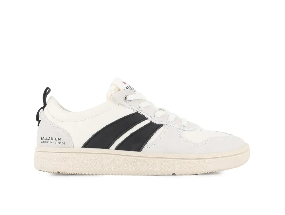 Zapatilla Palladium Pallacup Flame Leather Unisex Blanco