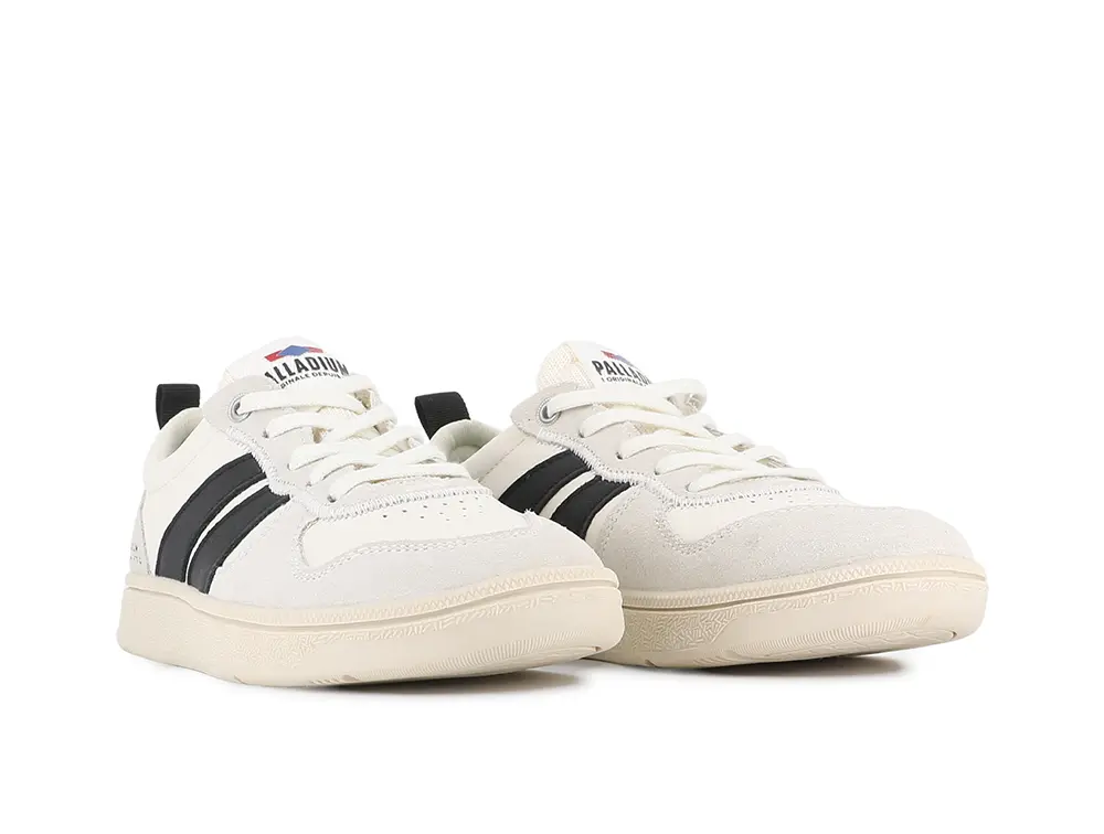 Zapatilla Palladium Pallacup Flame Leather Unisex Blanco