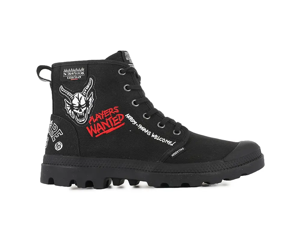 Zapatilla Palladium Pampa Hellfire (Stranger Things) Unisex Negro