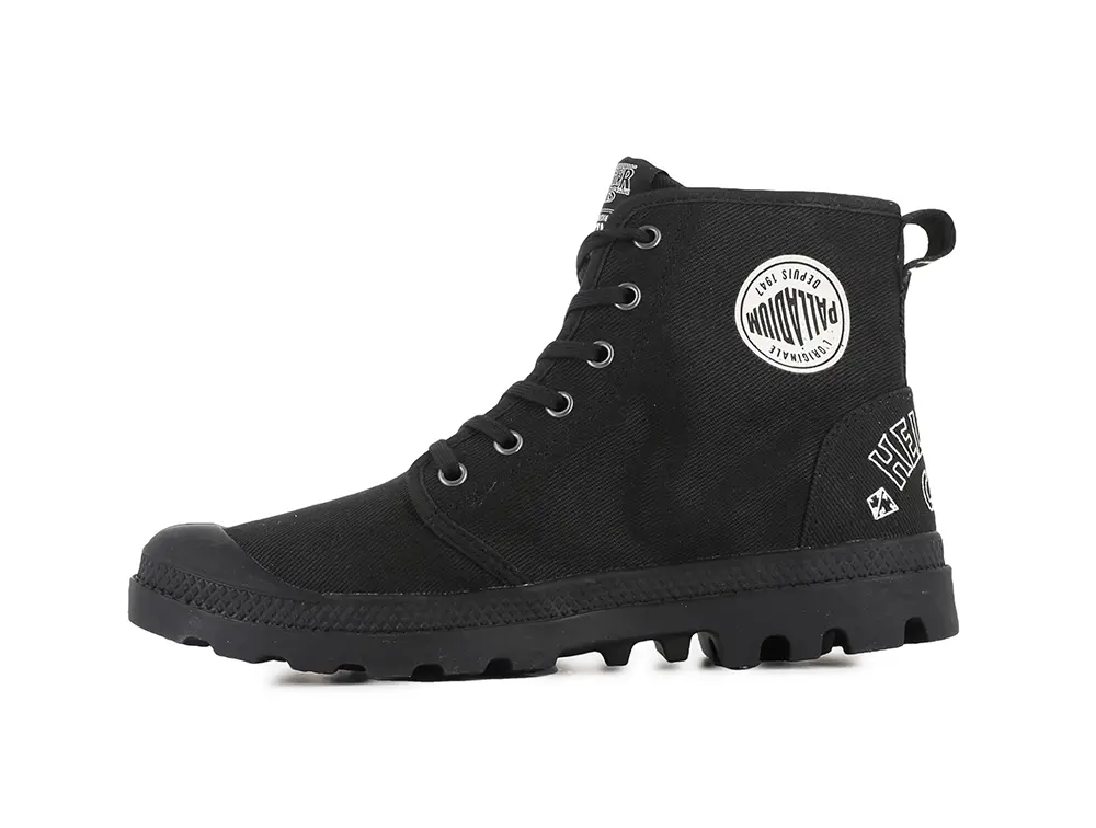 Zapatilla Palladium Pampa Hellfire (Stranger Things) Unisex Negro