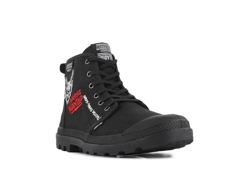 Zapatilla Palladium Pampa Hellfire (Stranger Things) Unisex Negro