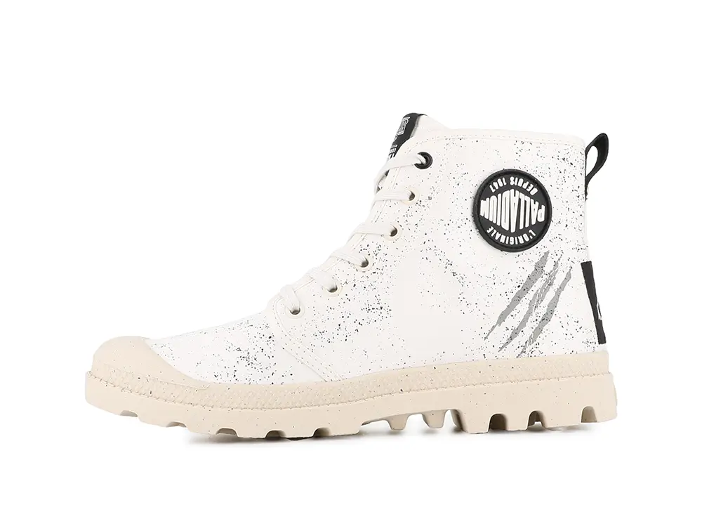Zapatilla Palladium Pampa Stranger Things (Demodog) Unisex Blanco