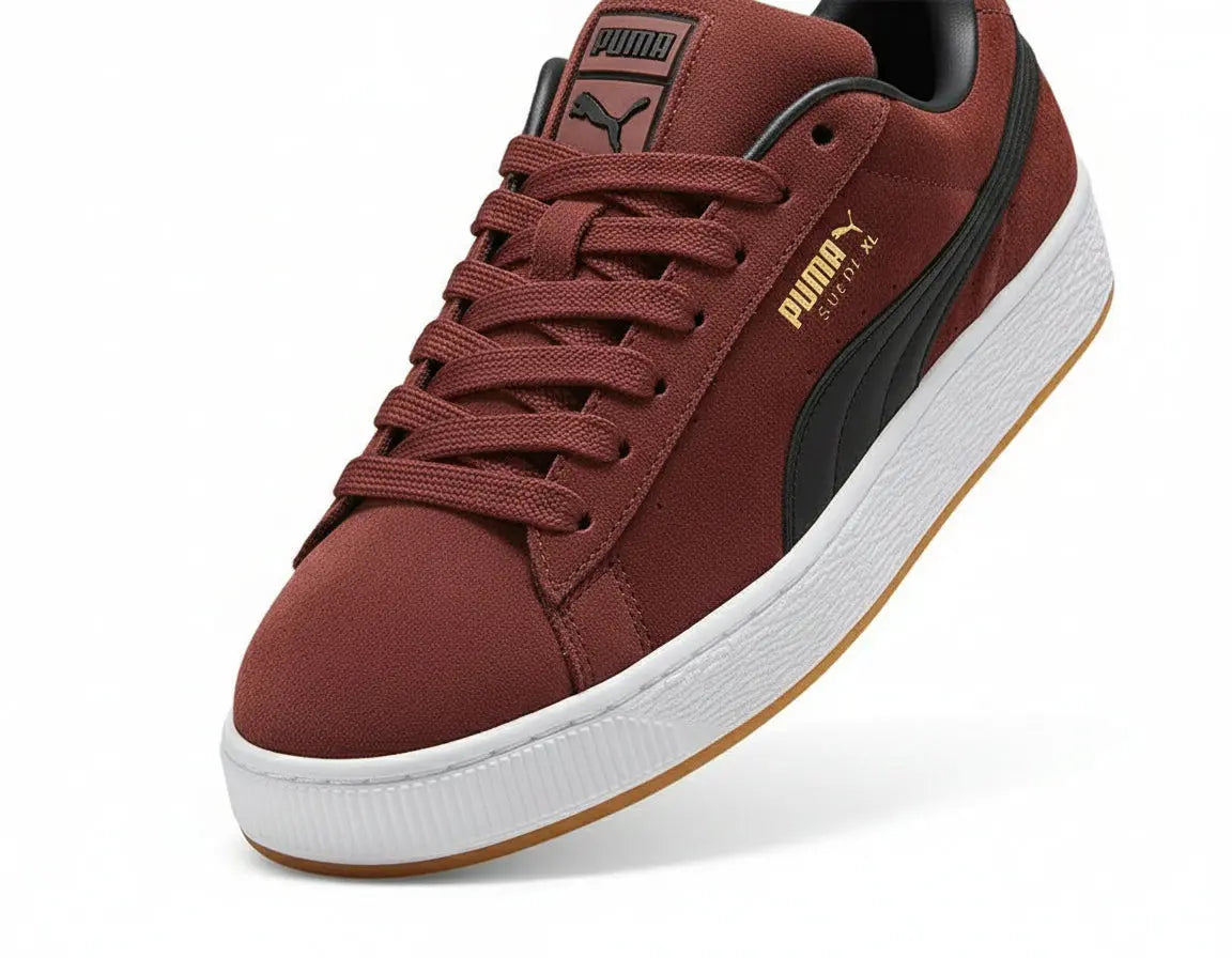 Zapatilla Puma Suede Xl Hombre Burdeo