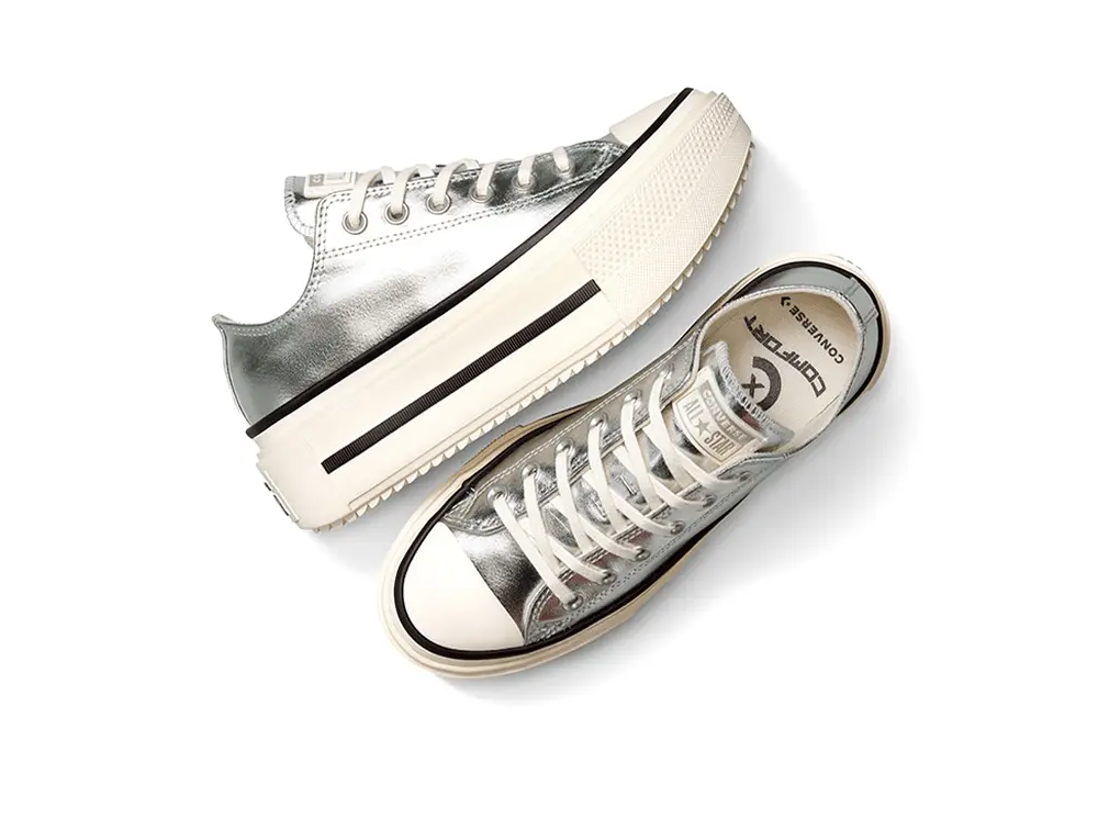 Zapatillas Converse Chuck Taylor Lift Double Stack Mujer Plata