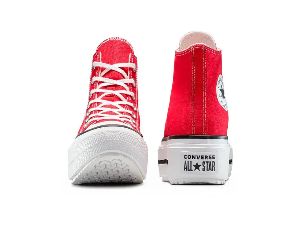 Zapatillas Converse Chuck Taylor Lift Double Stack Mujer Rojo