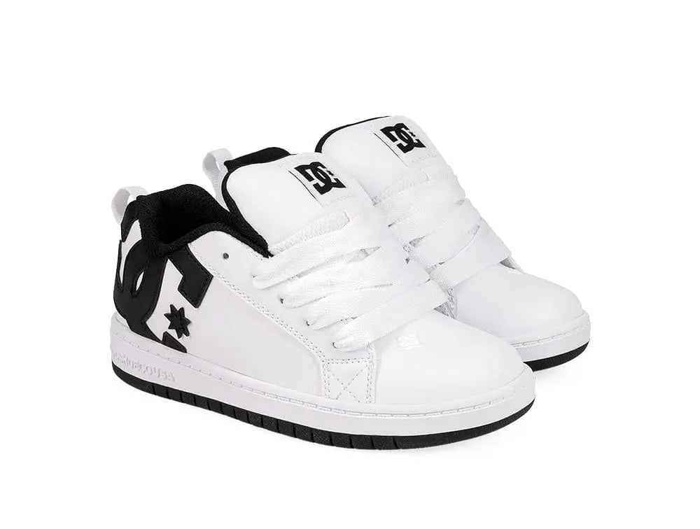 Zapatillas Dc Court Graffik Junior Blanco