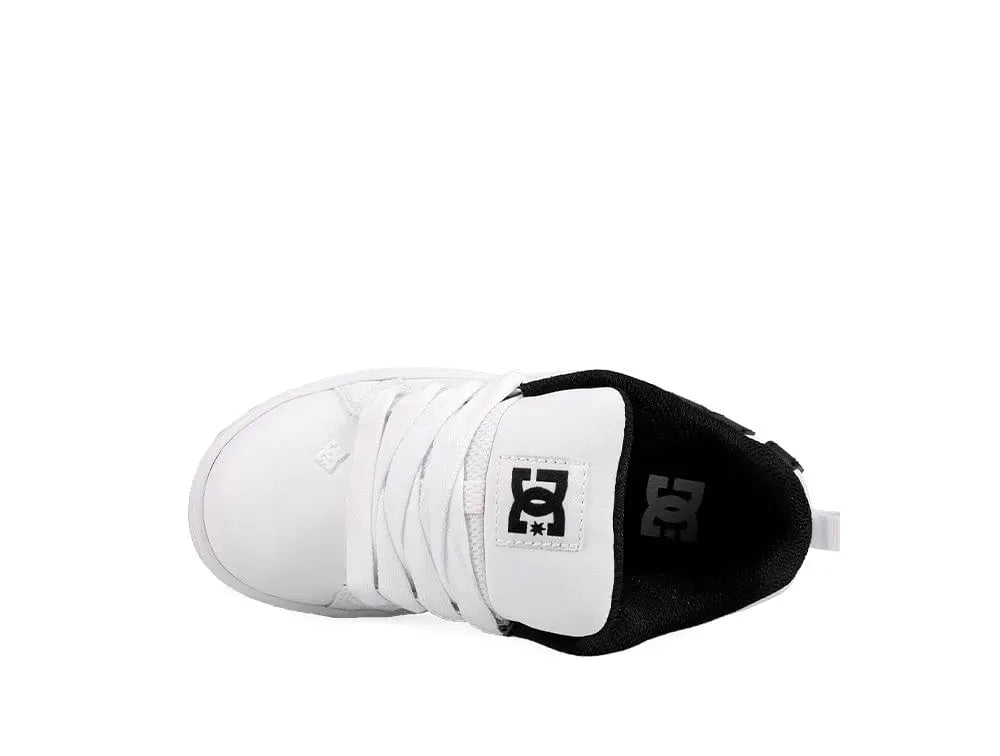 Zapatillas Dc Court Graffik Junior Blanco