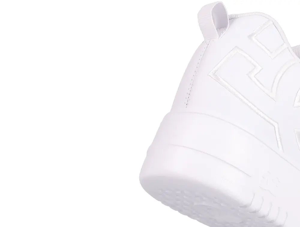 Zapatillas Dc Court Graffik Plataforma Mujer Blanco
