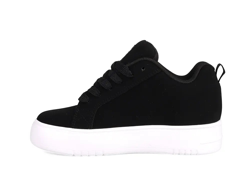 Zapatillas Dc Court Graffik Plataforma Mujer Negro