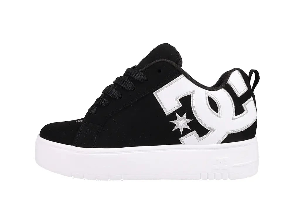 Zapatillas Dc Court Graffik Plataforma Mujer Negro