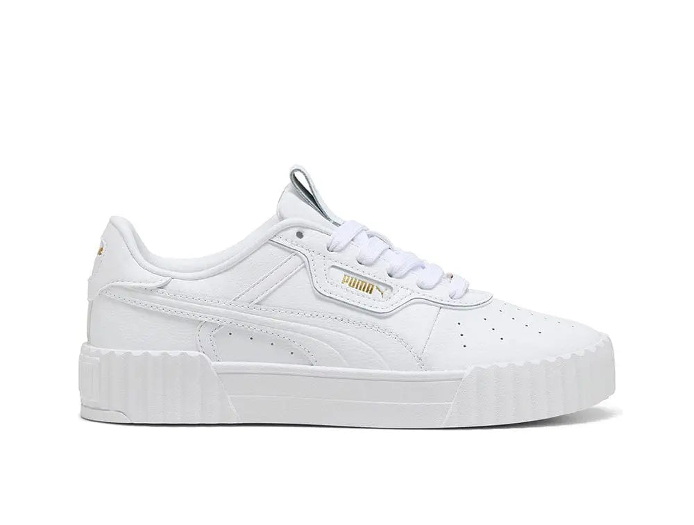 Zapatillas Puma Carina 3.0 Lth Luxe Mujer Blanco