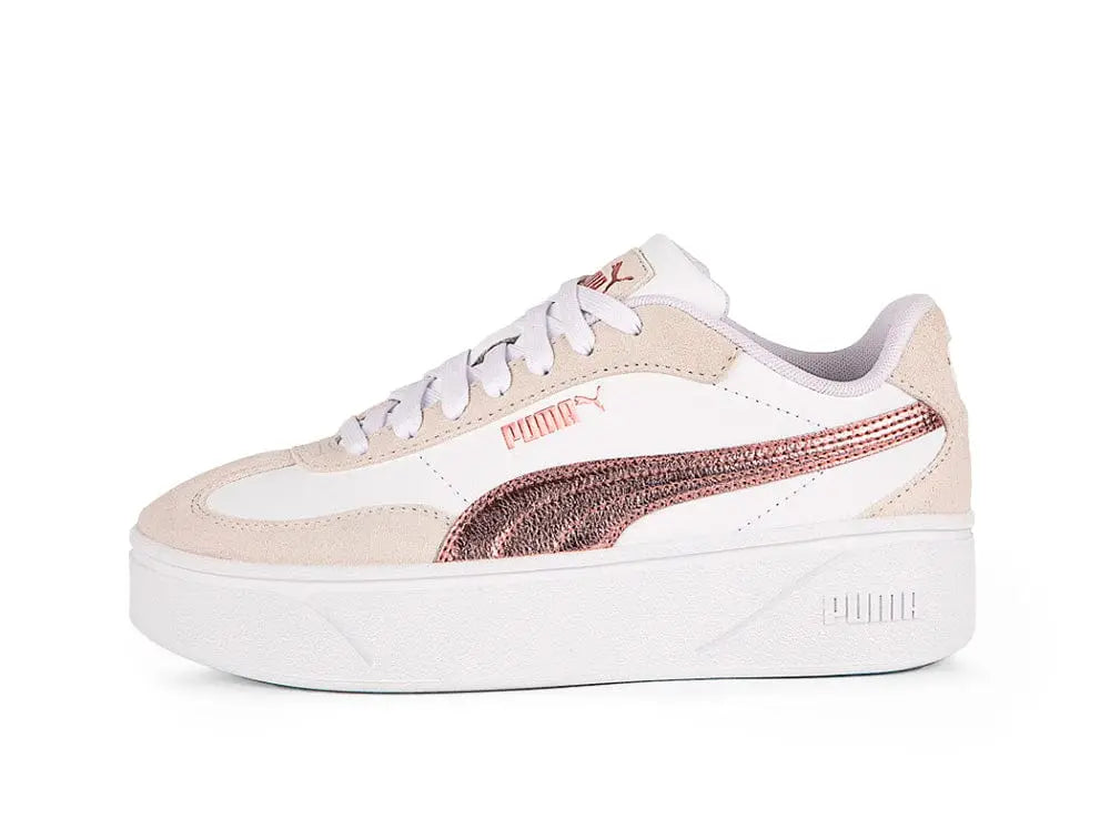 Zapatillas Puma Club II Era Platform Metallic Mujer Blanco