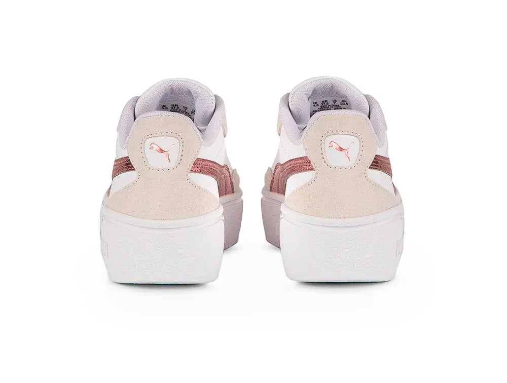 Zapatillas Puma Club II Era Platform Metallic Mujer Blanco